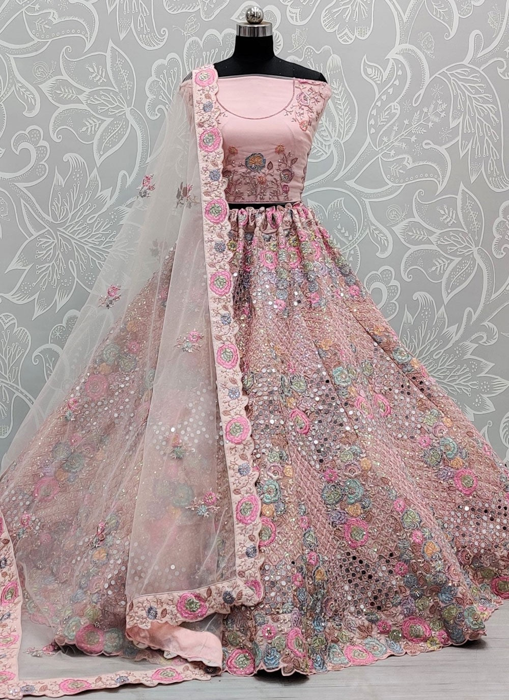 Diamond Net A - Line Lehenga - L2105
