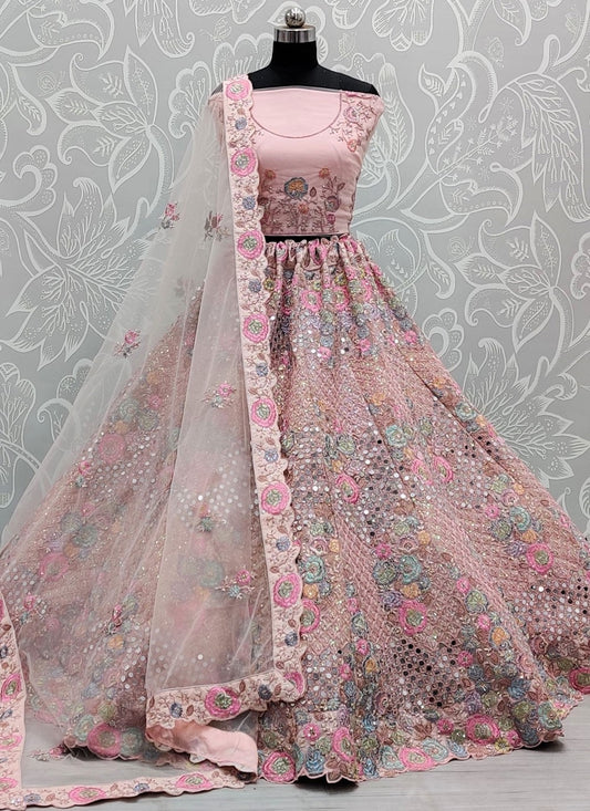 Diamond Net A - Line Lehenga - L2105