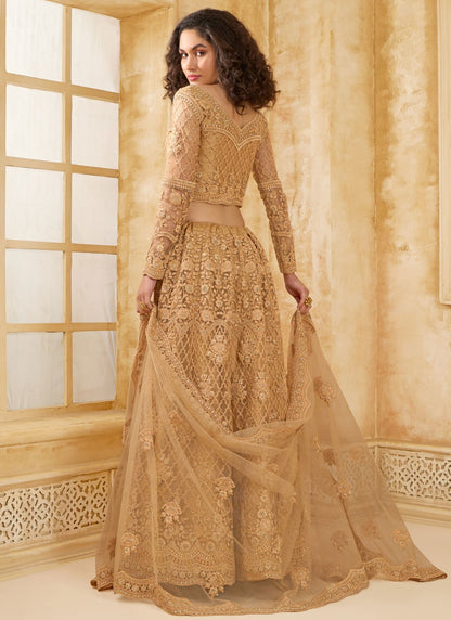 Cord Net A - Line Lehenga - L2858