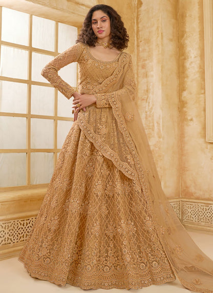 Cord Net A - Line Lehenga - L2858