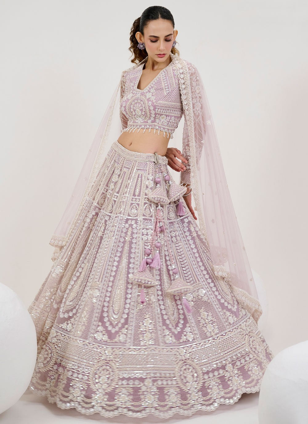 Embroidered Net Readymade Lehenga Choli - L2831