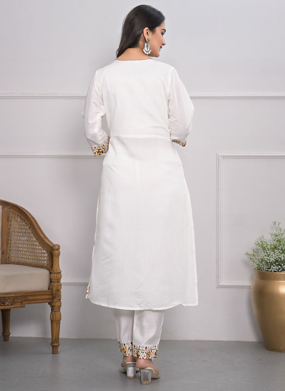 Silk, Viscose Salwar Suit - T3991