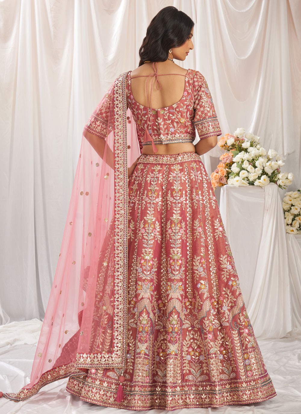 Classic Embroidered Silk Saree - S8532