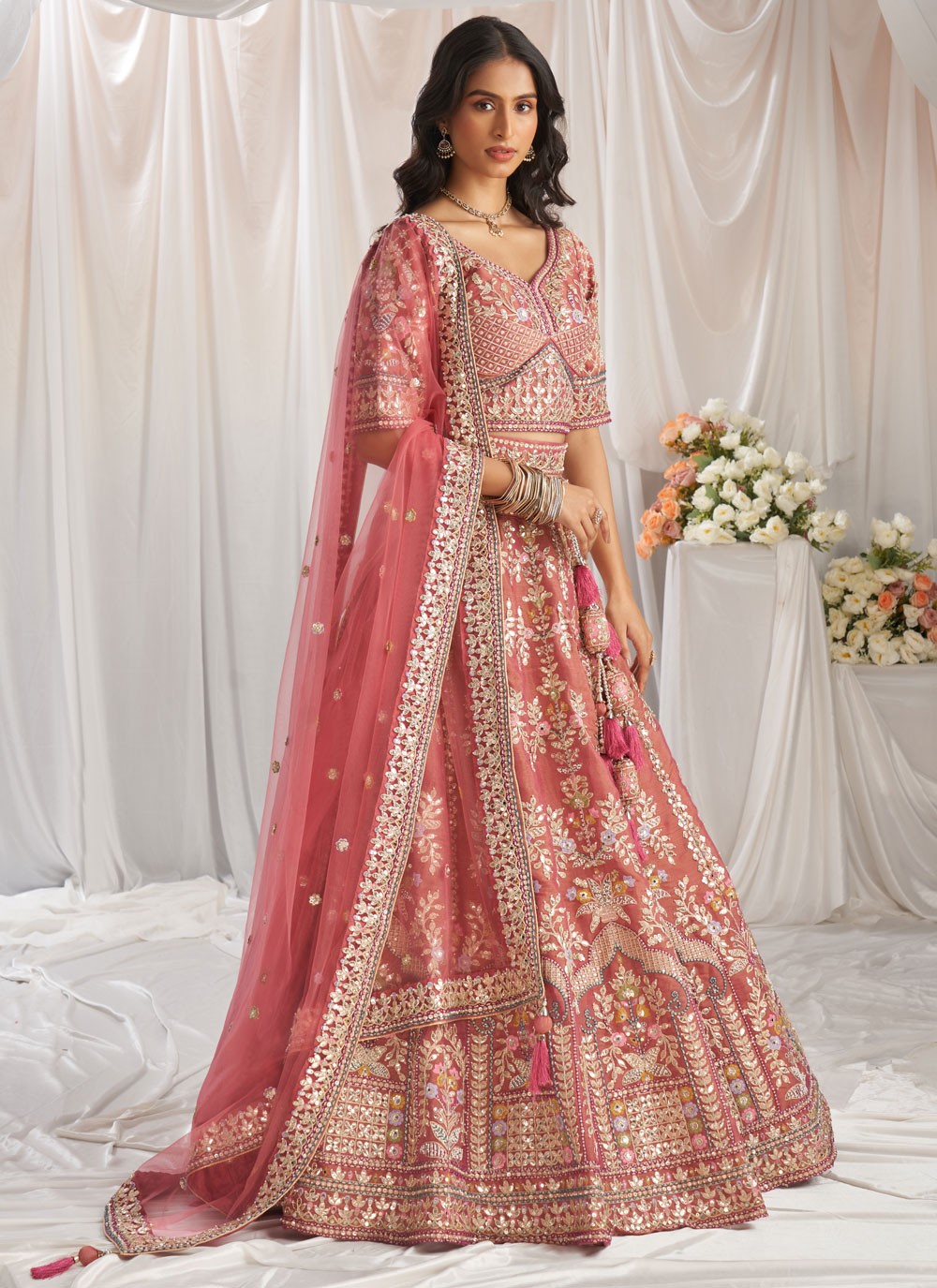 Classic Embroidered Silk Saree - S8532