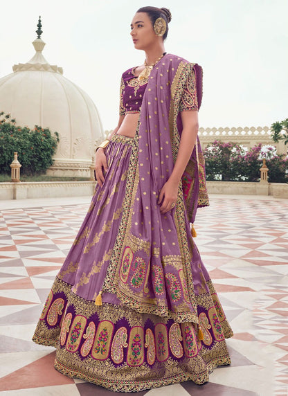 Chikankari Work Organza, Tissue A - Line Lehenga - L2696