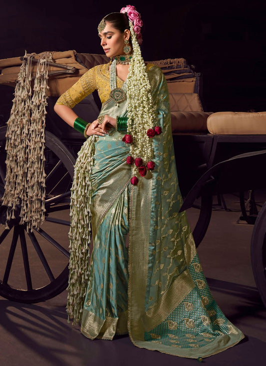 Banarasi Jari Silk Black Traditional Saree S15507