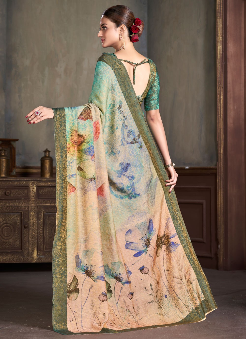 Classic Jacquard Work Silk Saree - S7402