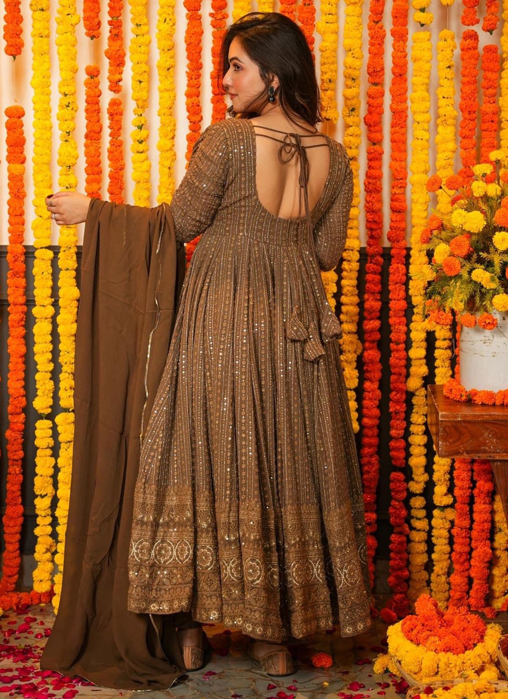 Faux Georgette Gown - G1347