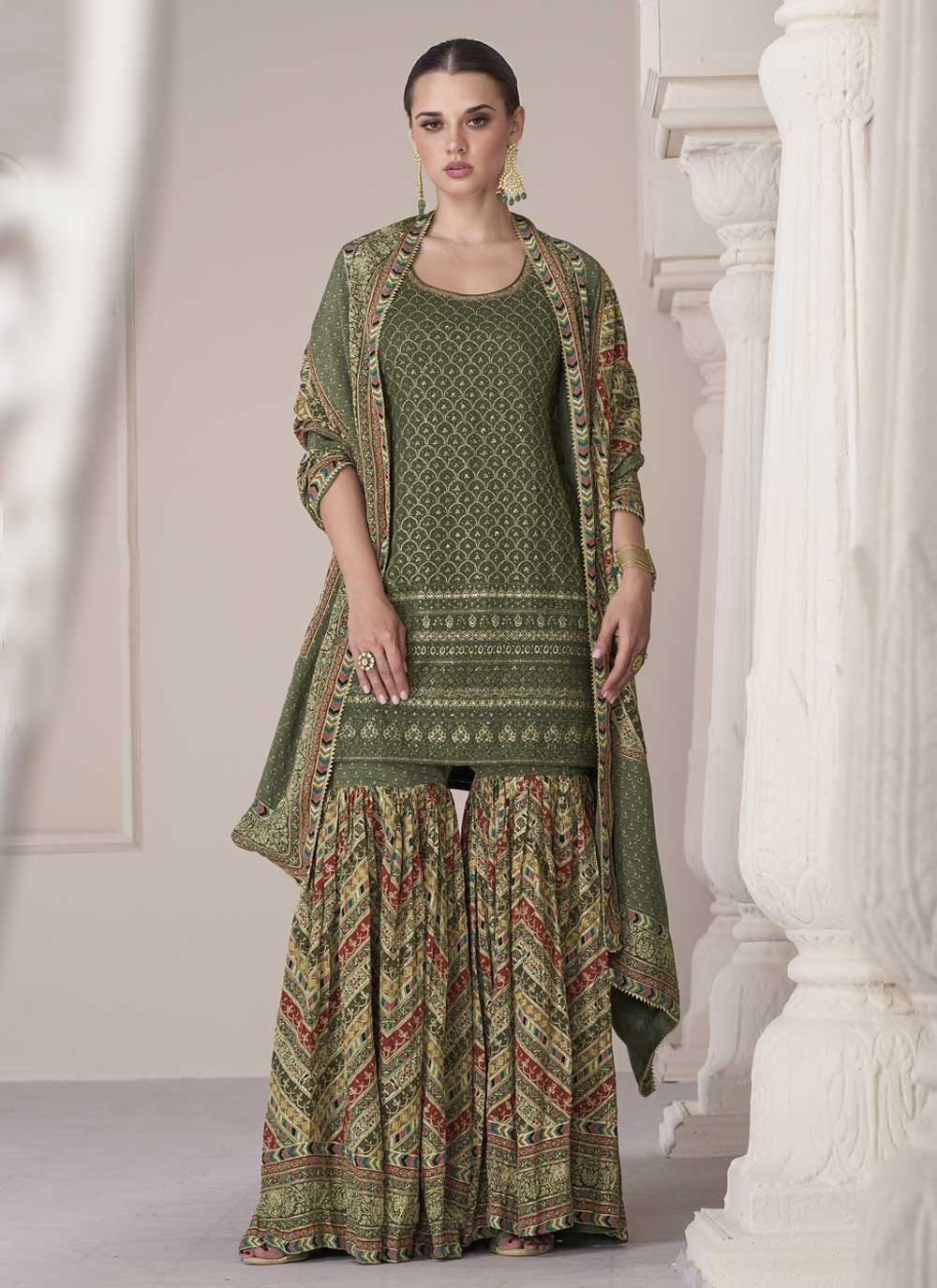 Silk Salwar Suit - T1292