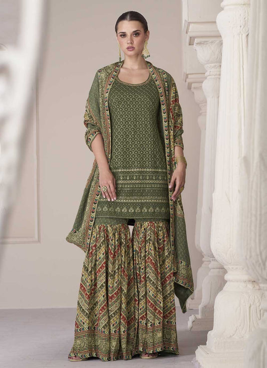 Silk Salwar Suit - T1292