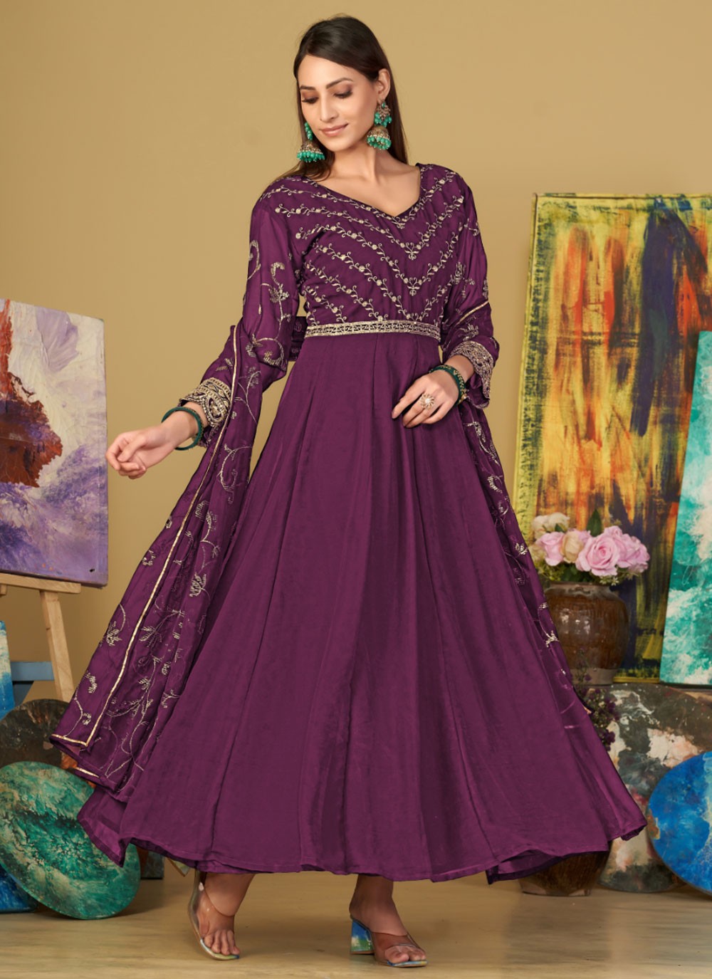 Georgette Salwar Suit - T2285