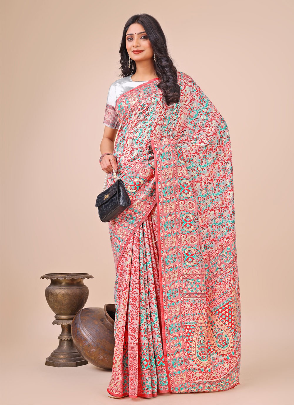 Printed Cotton Multi Colour Trendy Saree S15159
