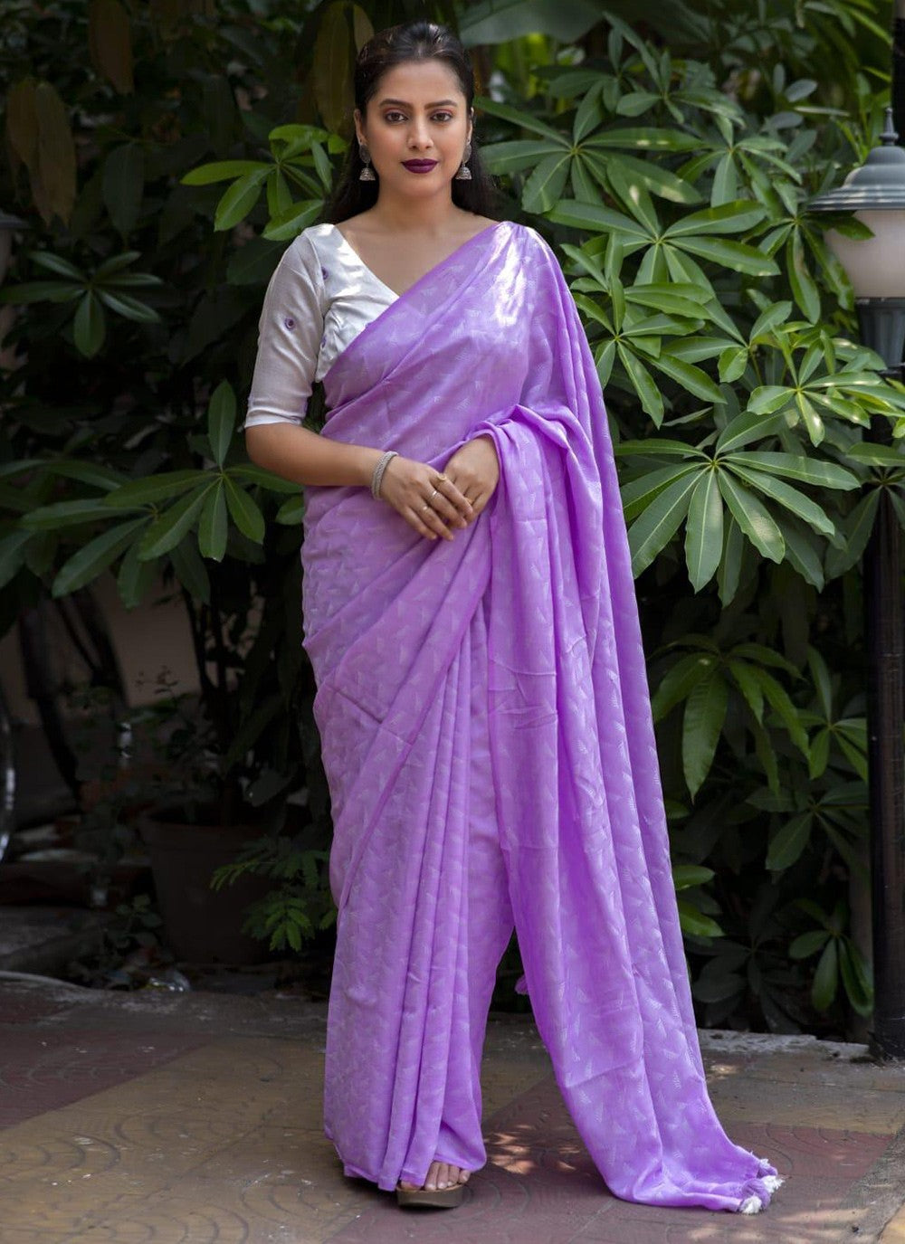 Trendy Fancy Work Chiffon Saree - S5752