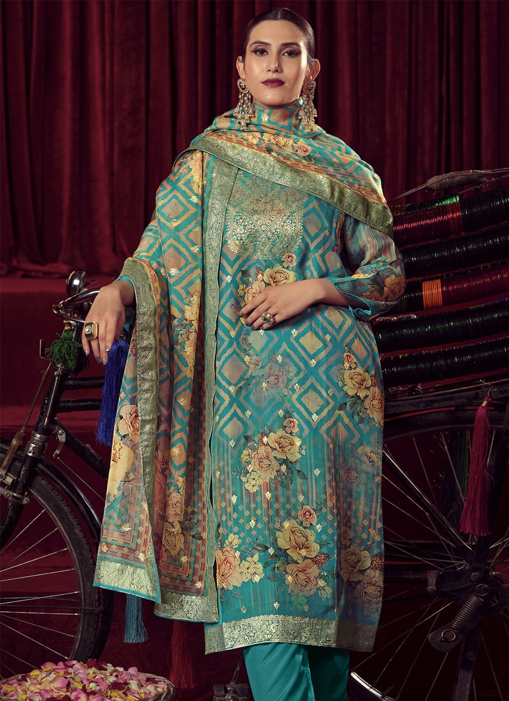 Organza Palazzo Suit - T1708