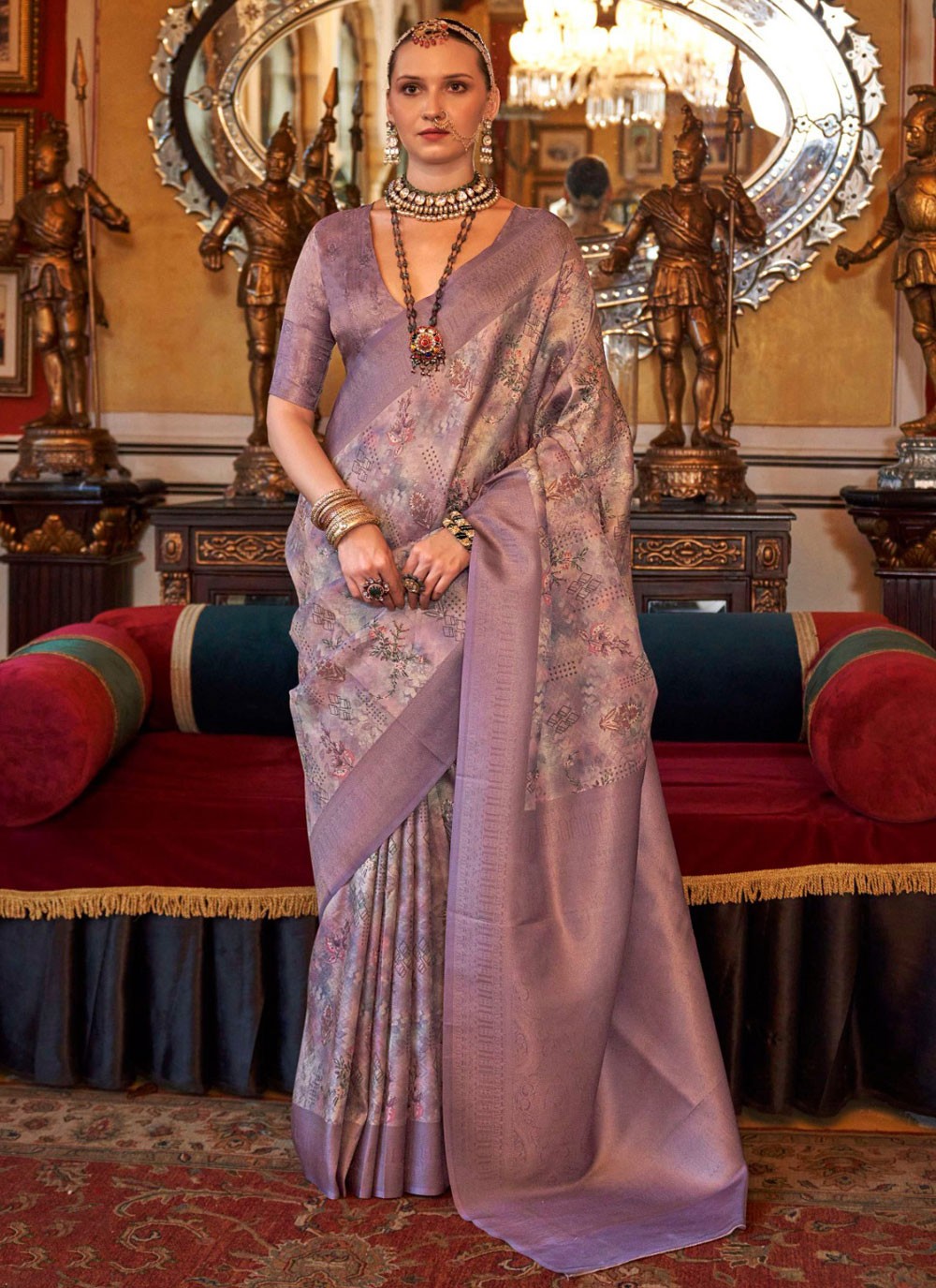 Classic Border Work Tussar Silk Saree - S9897