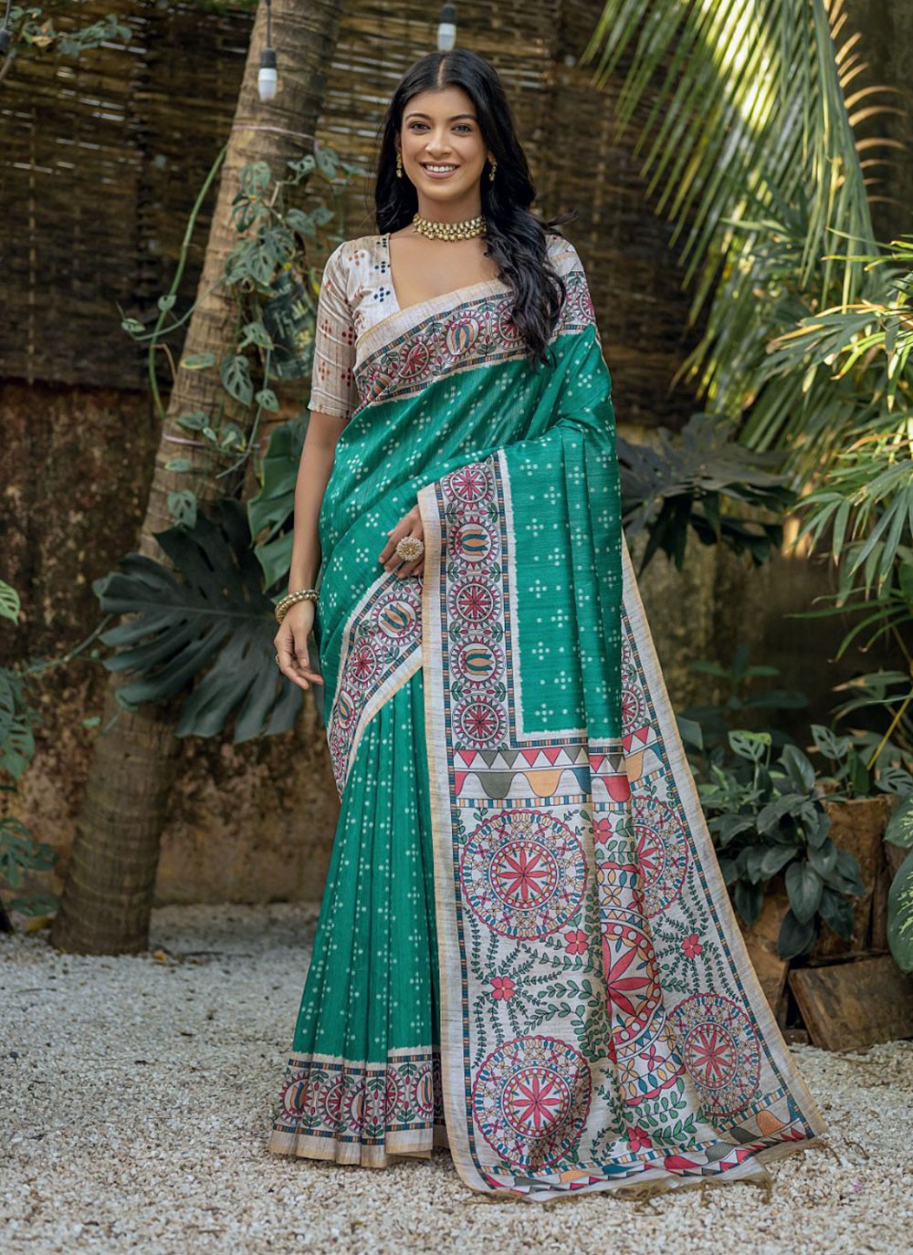 Trendy Woven Tussar Silk Saree - S4897