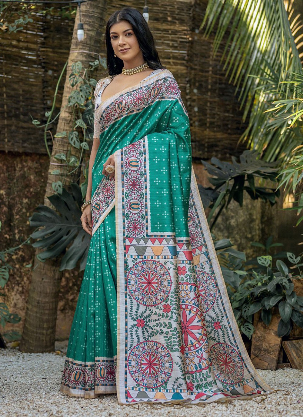 Trendy Woven Tussar Silk Saree - S4897