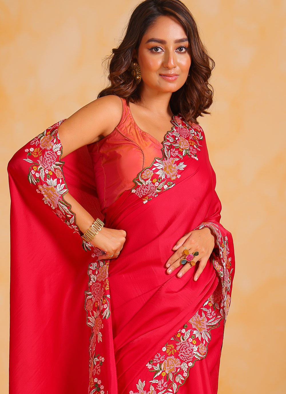 Classic Border Work Tussar Silk Saree - S6488