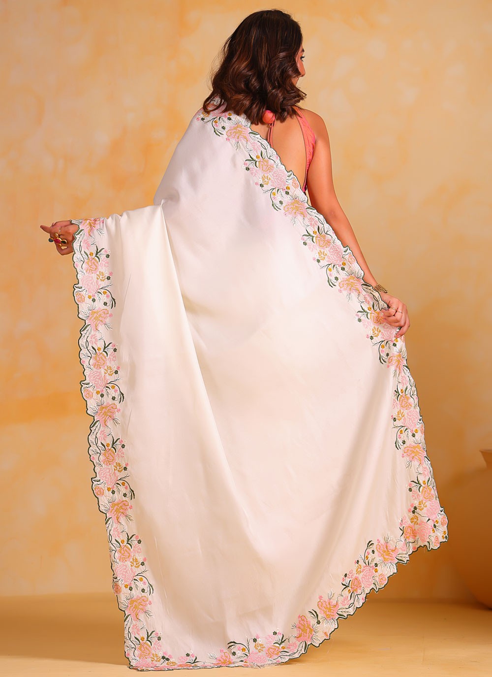 Classic Border Work Tussar Silk Saree - S6488