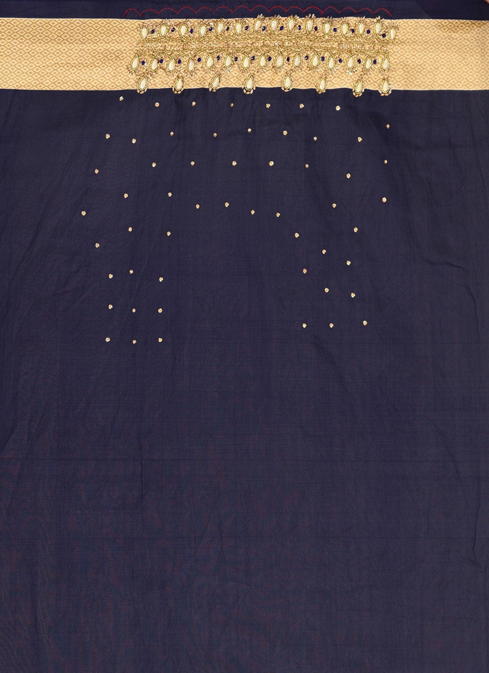 Classic Hand Embroidery Brasso Saree - S4738