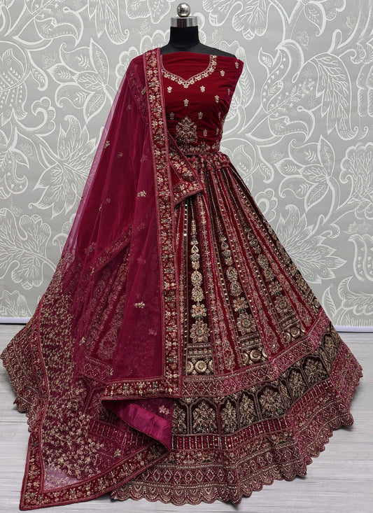 Velvet Bridal, Wedding A - Line Lehenga L3642