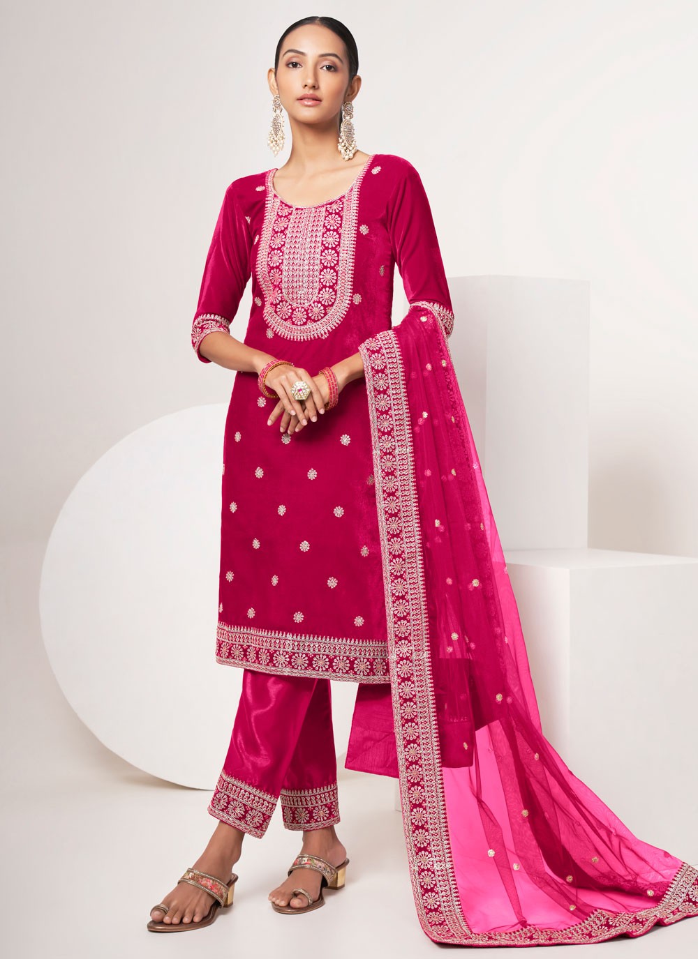 Velvet Salwar Suit - T1726
