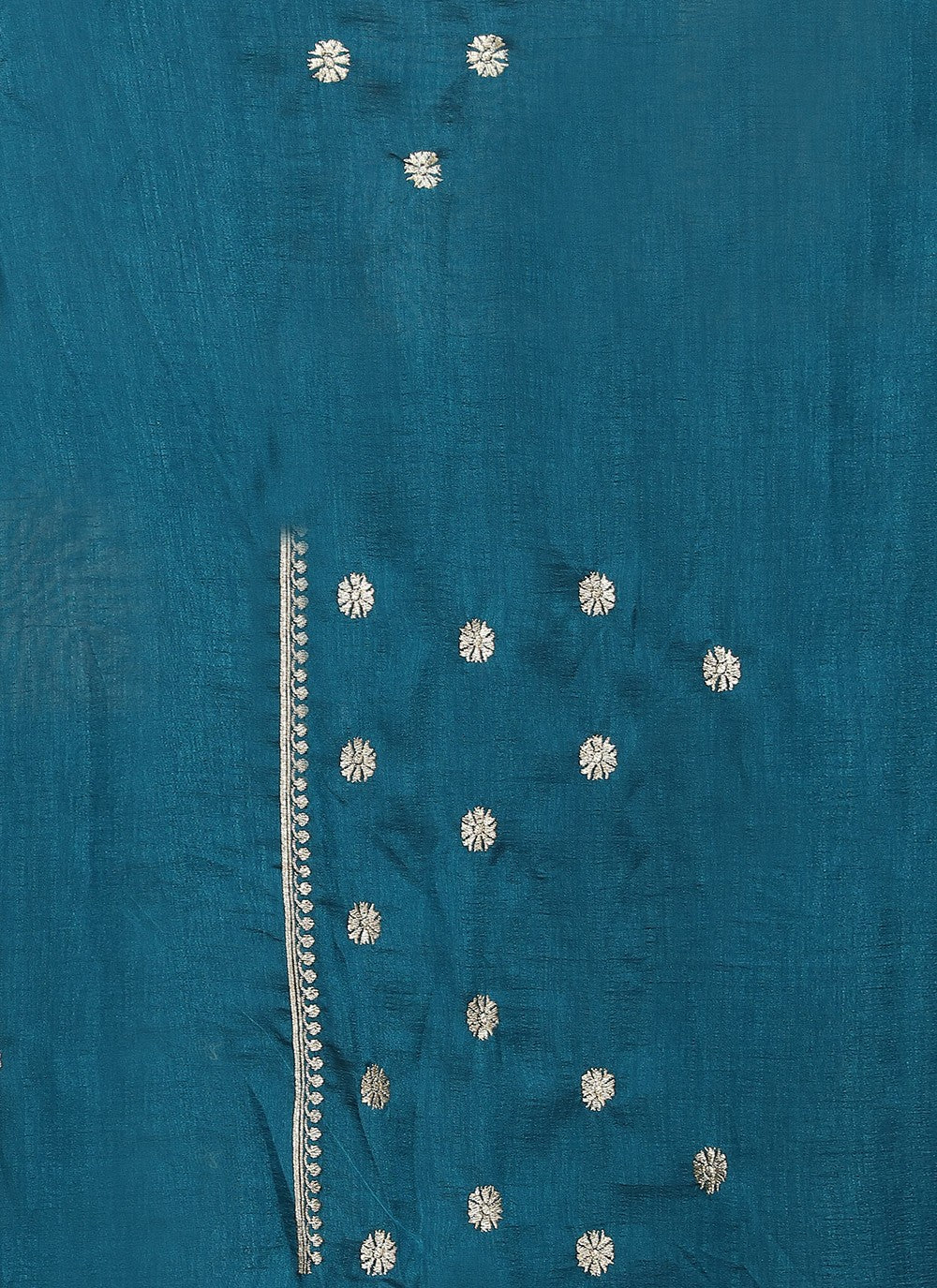 Traditional Embroidered Vichitra Silk Saree - S7737