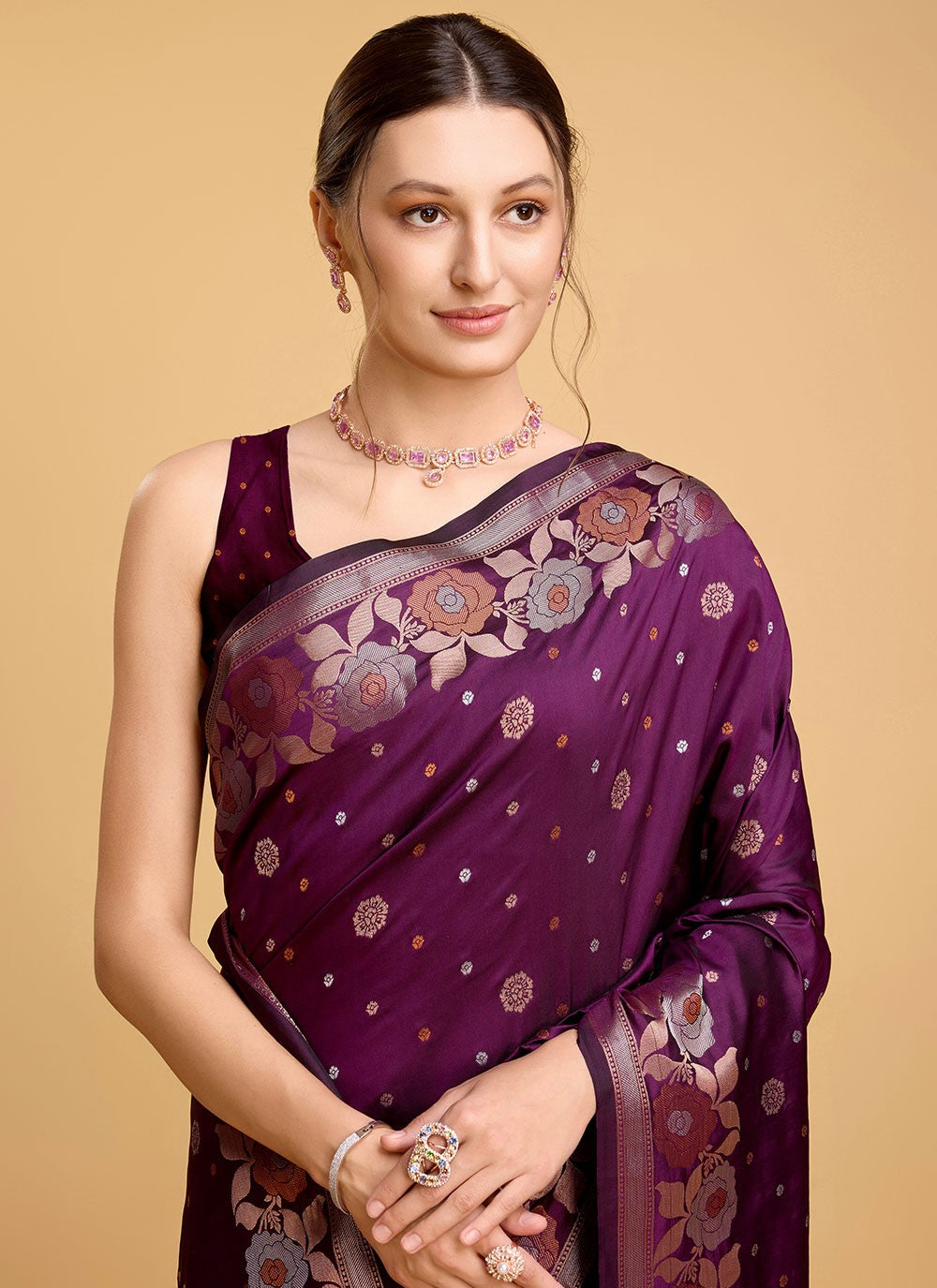 Classic Jacquard Work Silk Saree - S5657