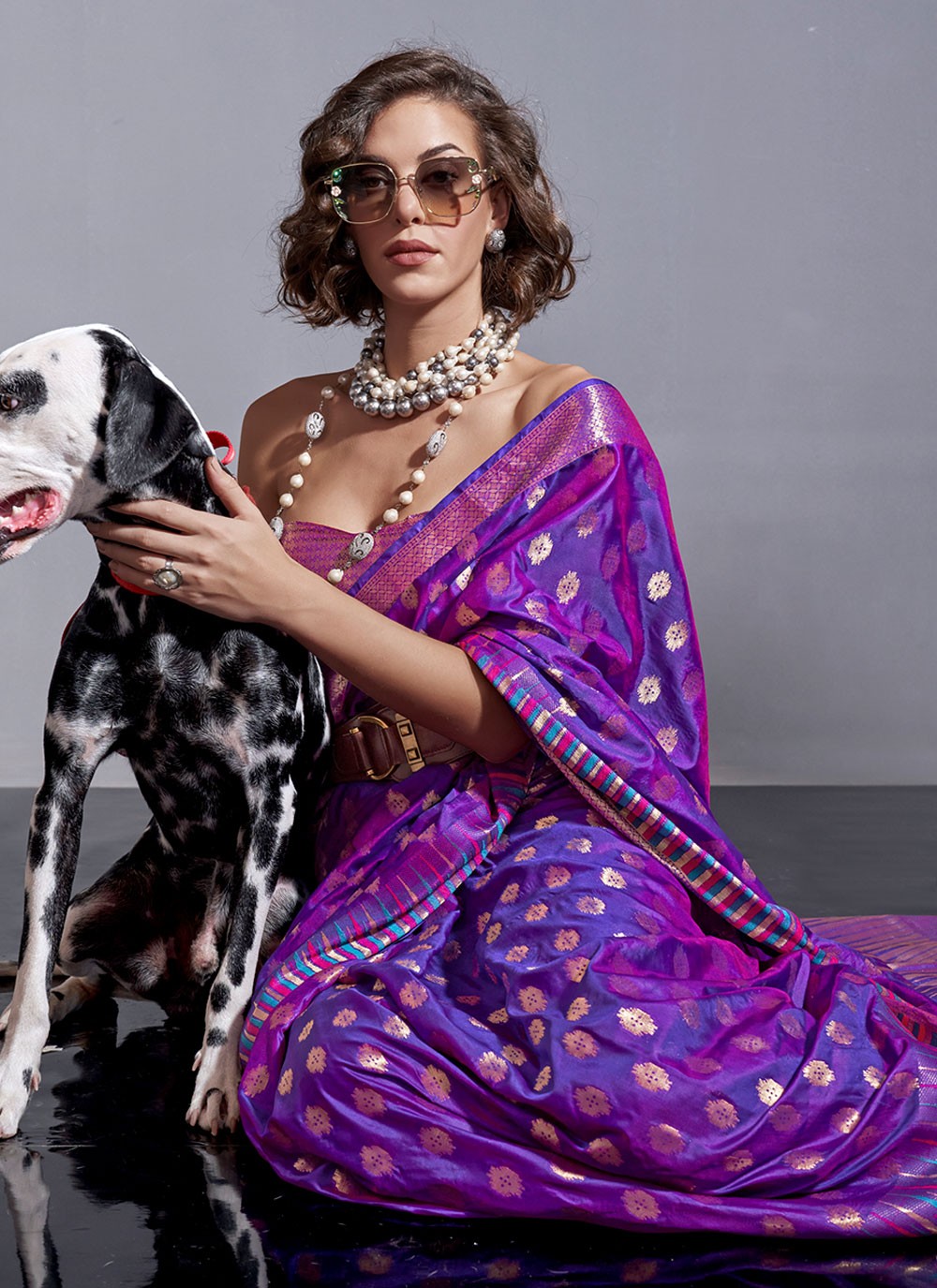Trendy Woven Silk Saree - S5041