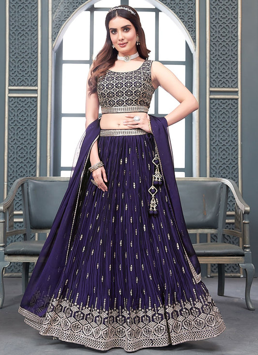 Embroidered Silk Readymade Lehenga Choli - L2627
