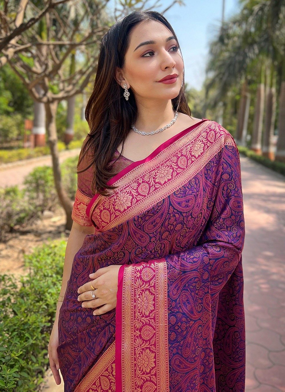 Classic Woven Silk Saree - S7845
