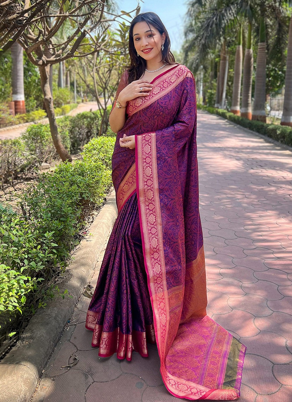 Classic Woven Silk Saree - S7845