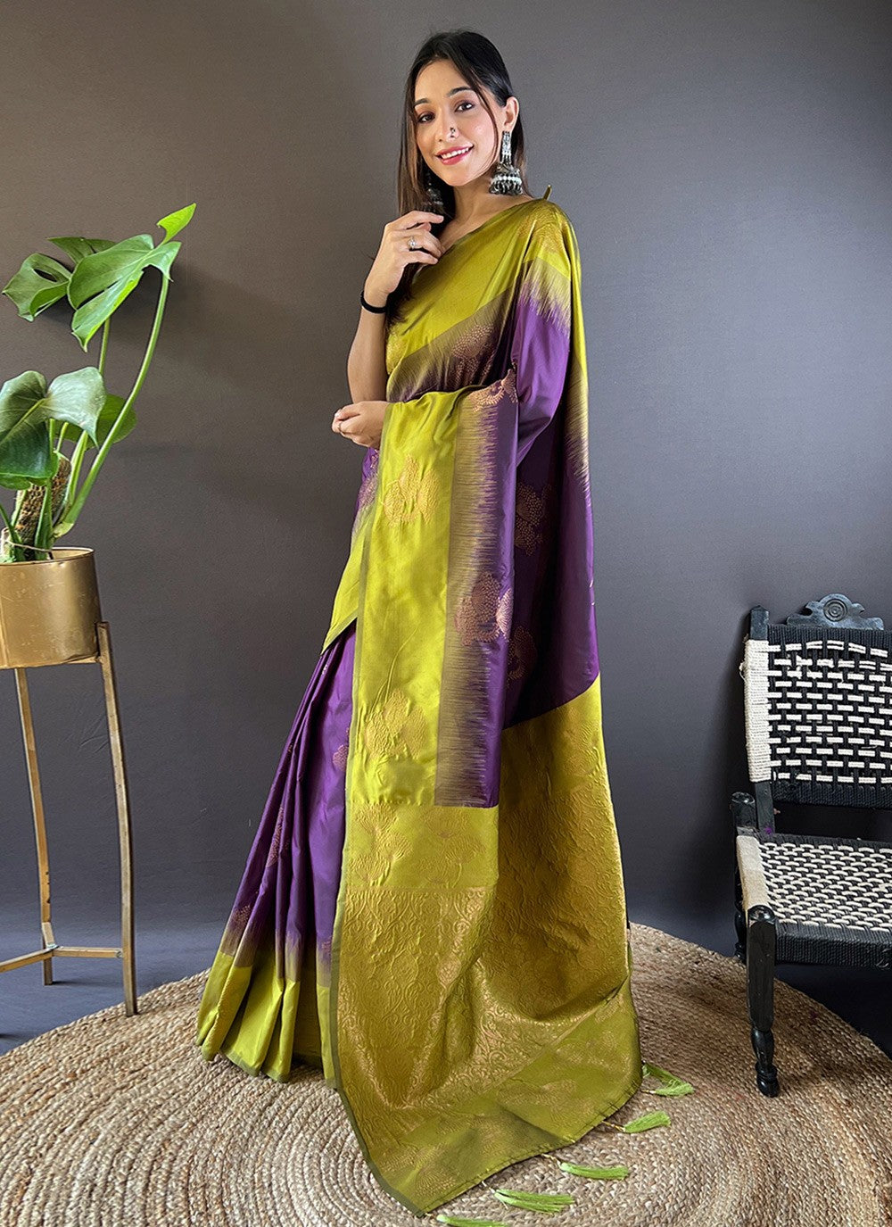 Traditional Woven Silk Saree - S7866