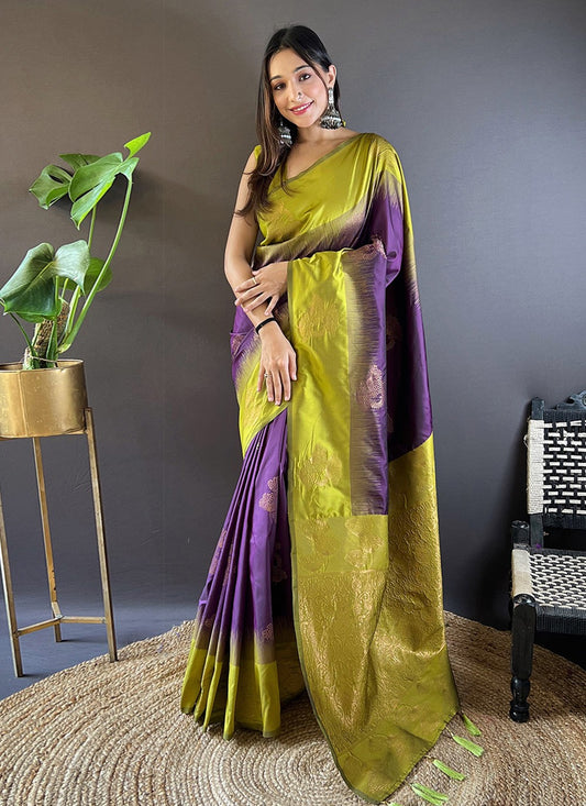 Traditional Woven Silk Saree - S7866