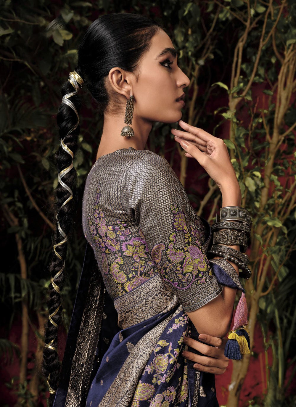 Classic Weaving Zari Silk, Viscose Saree - S4970