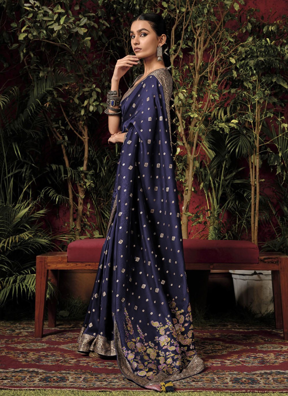 Classic Weaving Zari Silk, Viscose Saree - S4970