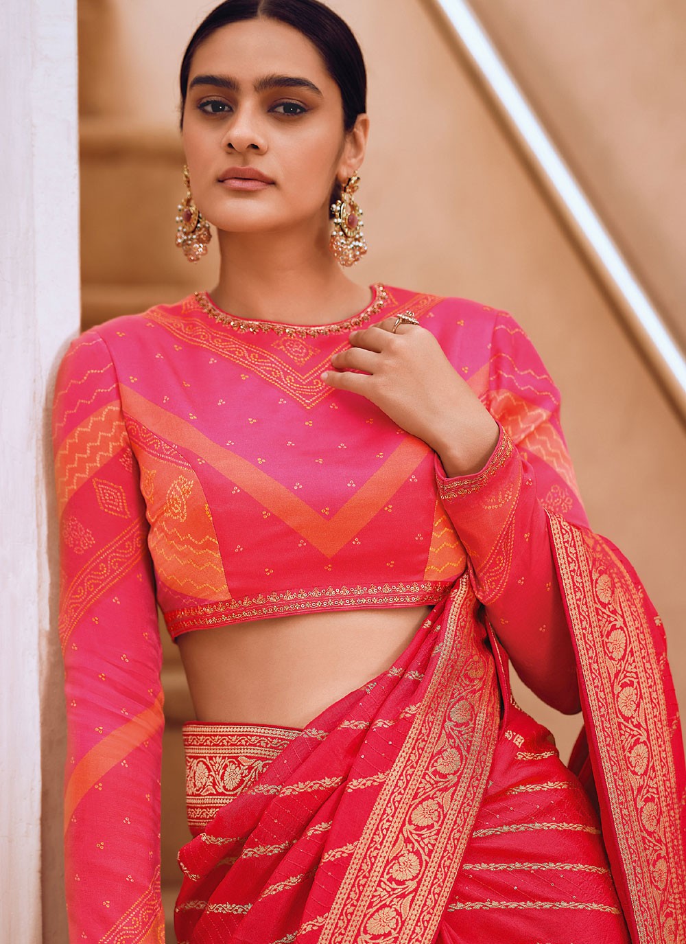Classic Woven Viscose Saree - S4240
