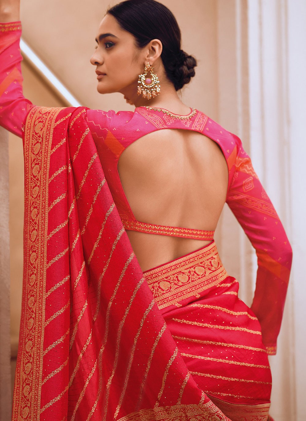 Classic Woven Viscose Saree - S4240