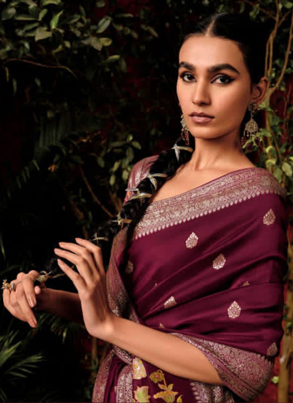 Classic Weaving Zari Silk, Viscose Saree - S4970