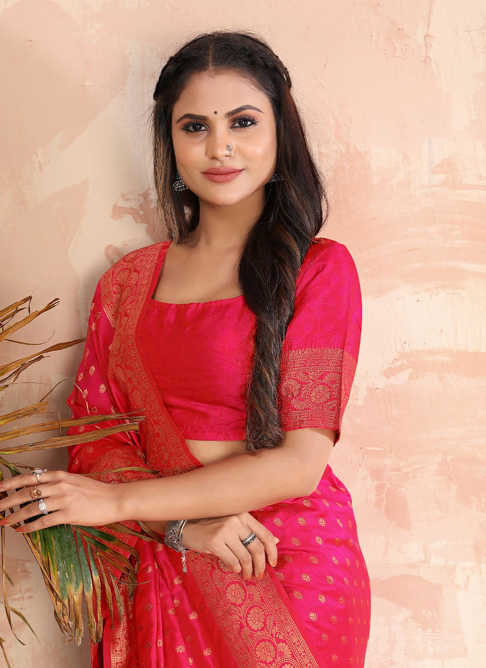 Trendy Border Work Banarasi Silk Saree - S2833