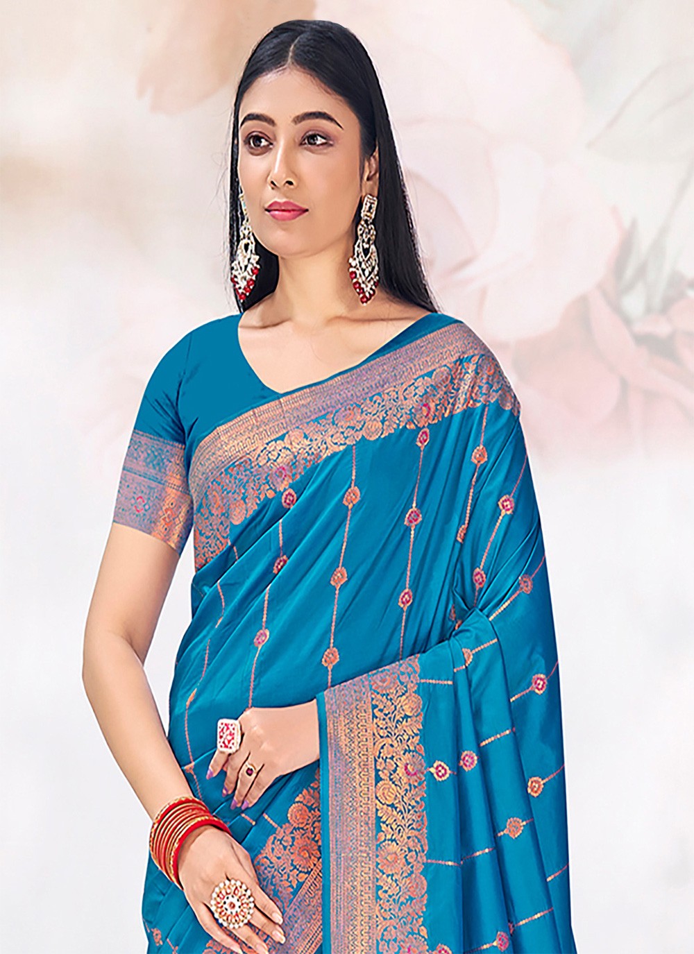Traditional Weaving Zari Silk Saree - S6555