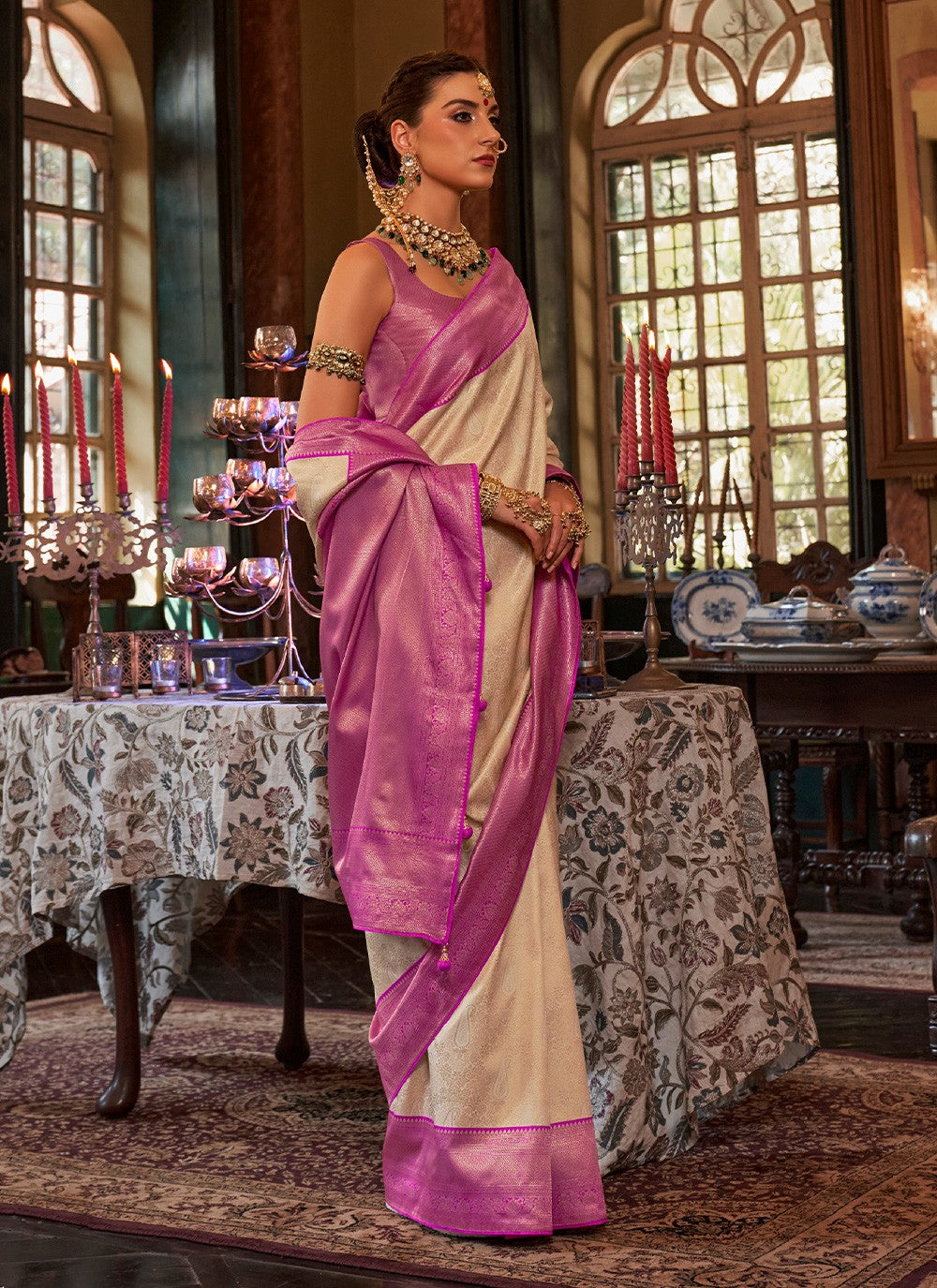 Designer Weaving Zari Kanjivaram Silk Saree - S3139