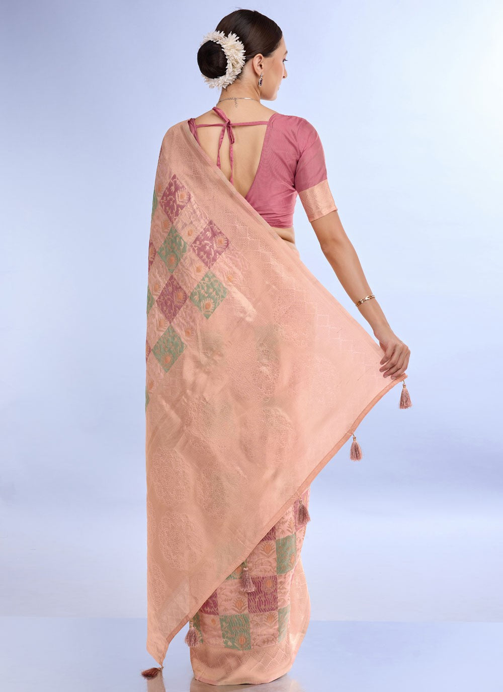 Classic Jacquard Work Cotton , Jacquard Saree - S7424
