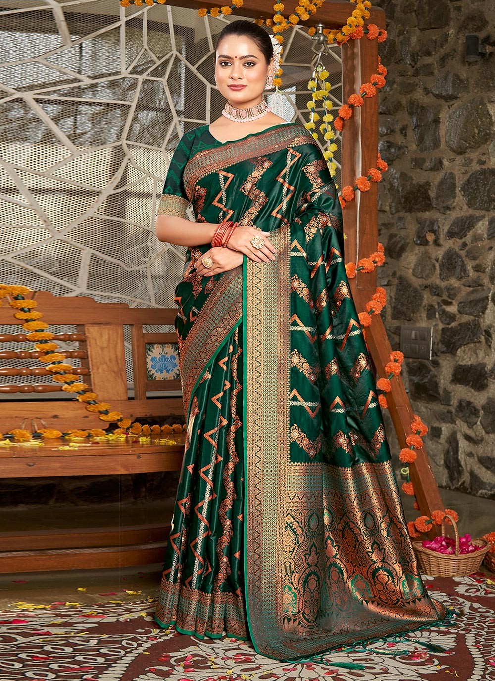 Traditional Weaving Zari Silk Saree - S6788
