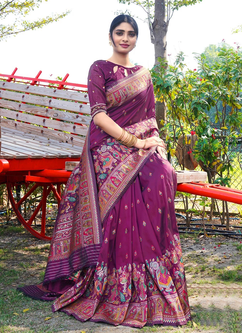Traditional Weaving Zari Pure Silk Saree - S8496