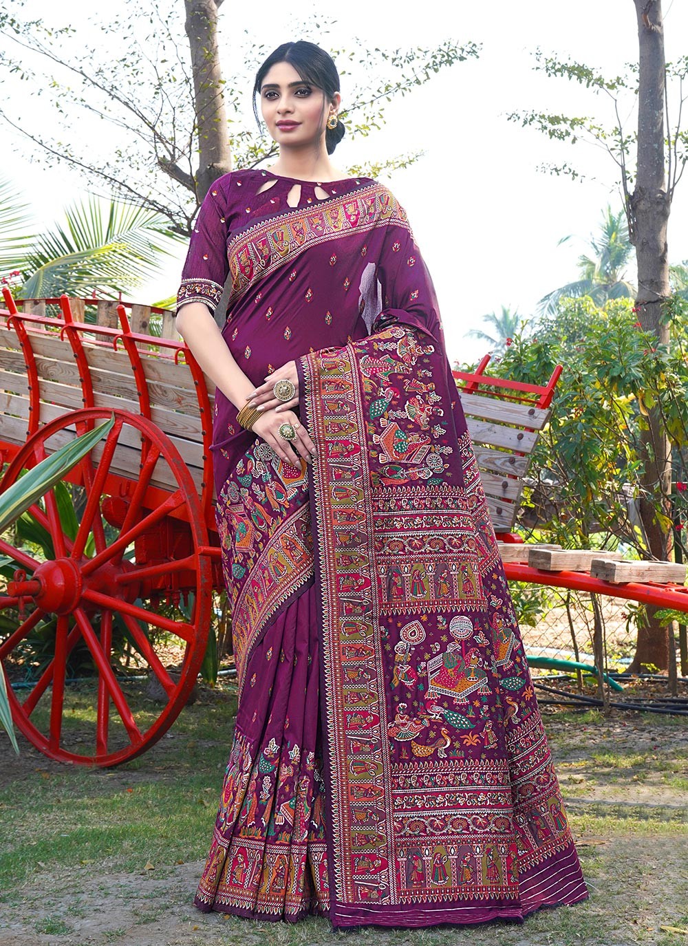 Traditional Weaving Zari Pure Silk Saree - S8496