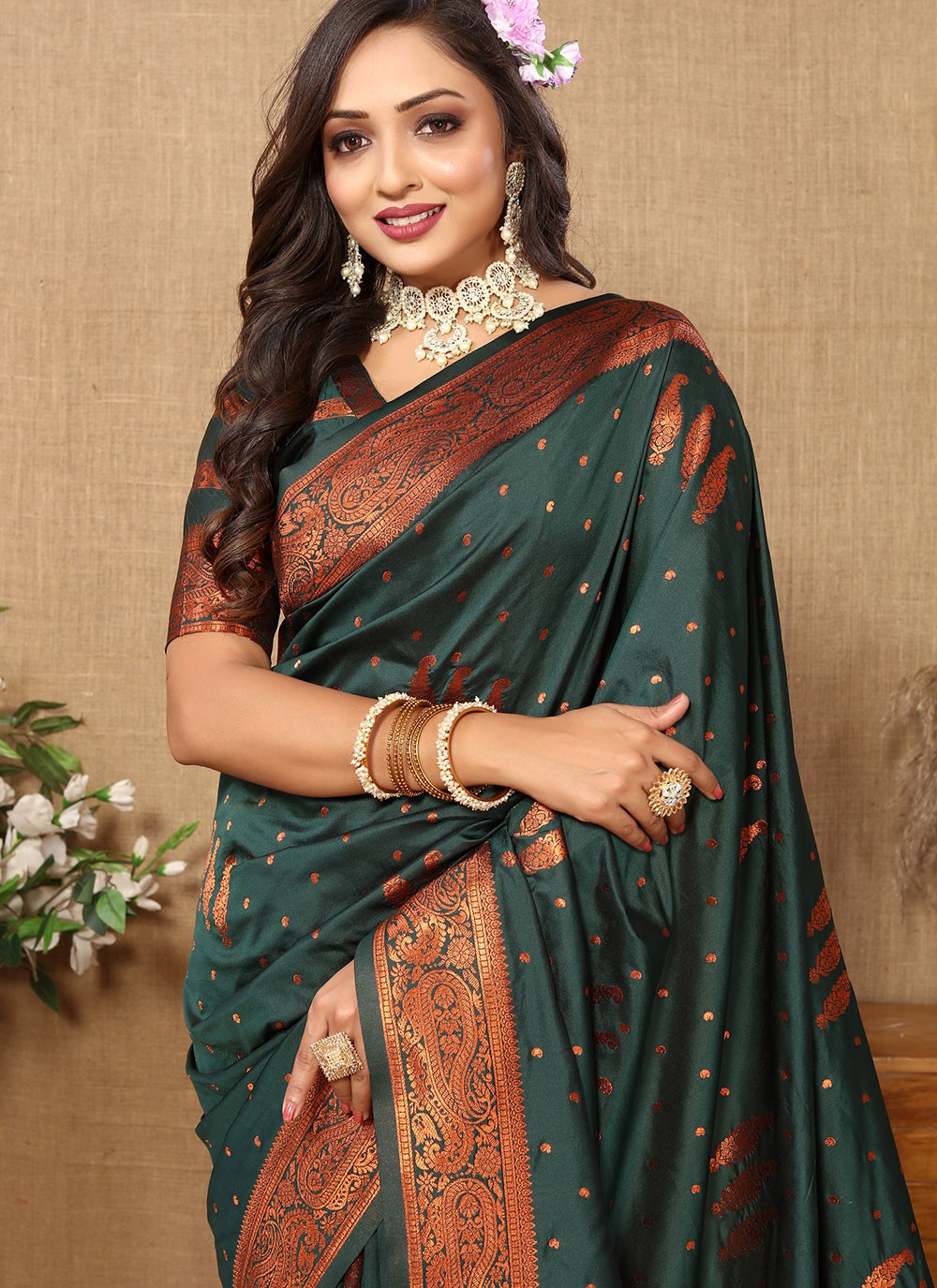 Classic Weaving Zari Silk Saree - S5472