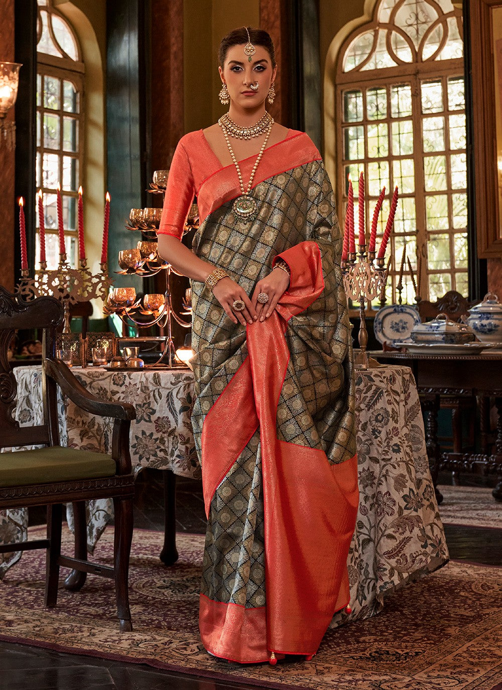 Designer Weaving Zari Kanjivaram Silk Saree - S3139