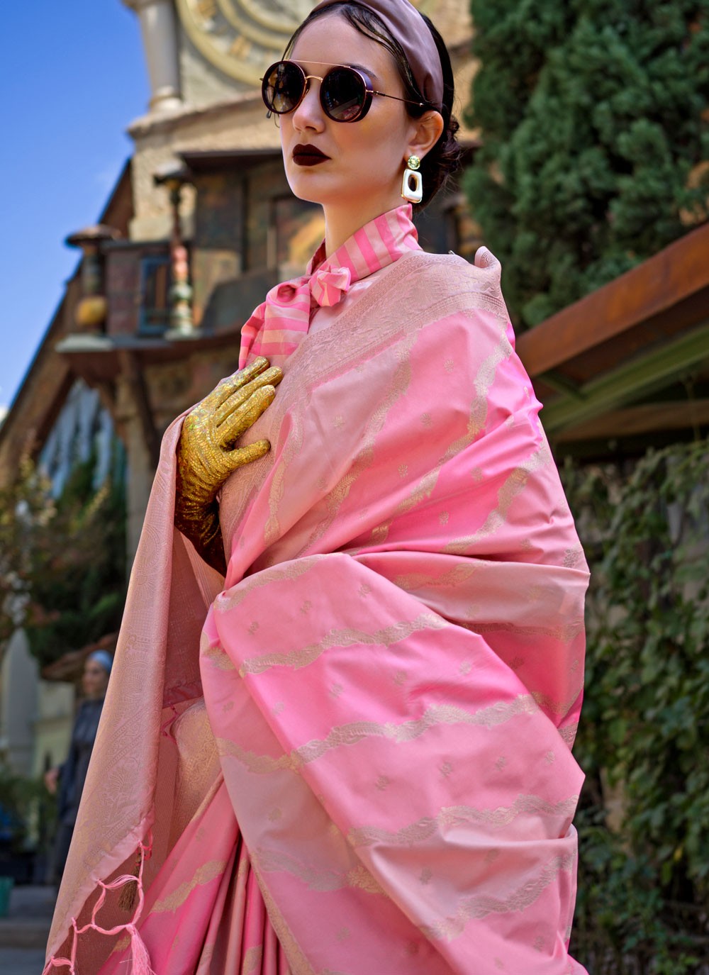 Classic Weaving Zari Katan Silk Saree - S7744