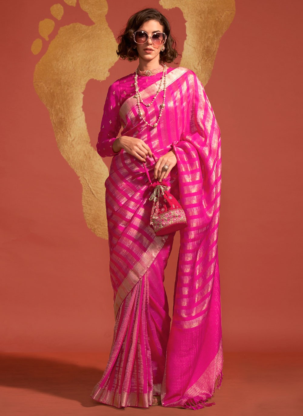 Trendy Weaving Zari Viscose Saree - S5856